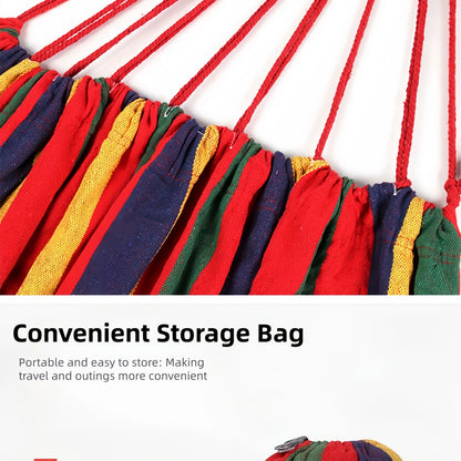 Adult Outdoor Swing, Thick Canvas Camping Hammock, Easy to Carry and Store, Making Your Outdoor Activities More Comfortable