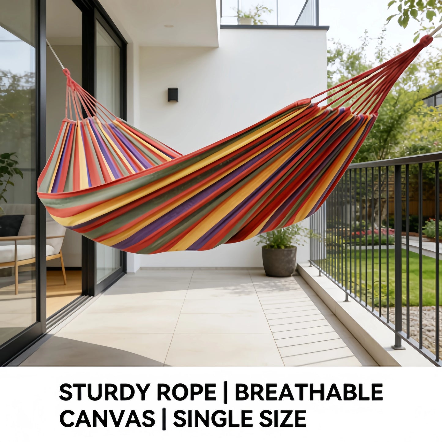 Adult Outdoor Swing, Thick Canvas Camping Hammock, Easy to Carry and Store, Making Your Outdoor Activities More Comfortable